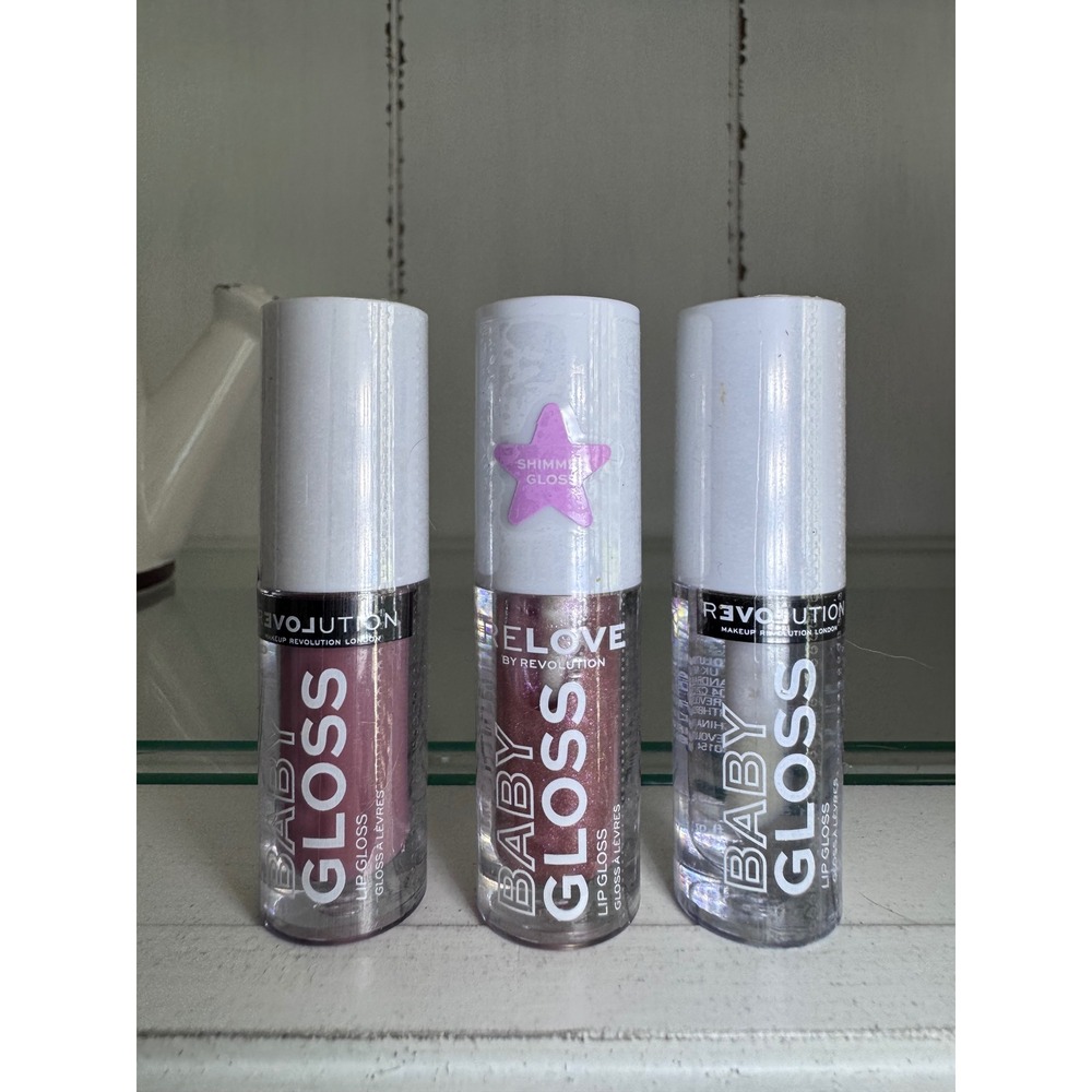 Relove by Revolution Baby Gloss Trio Glam Twilight Dream Shimmer Lip Gloss Set